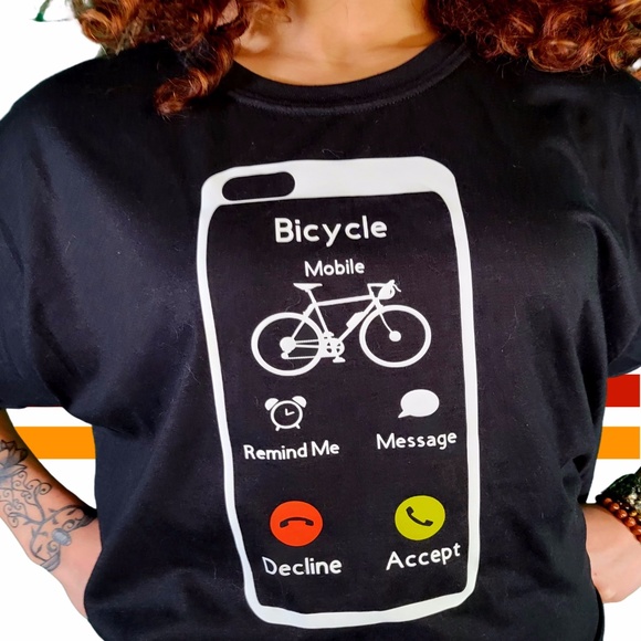 My Bike is Calling Me Tee - Picture 2 of 4